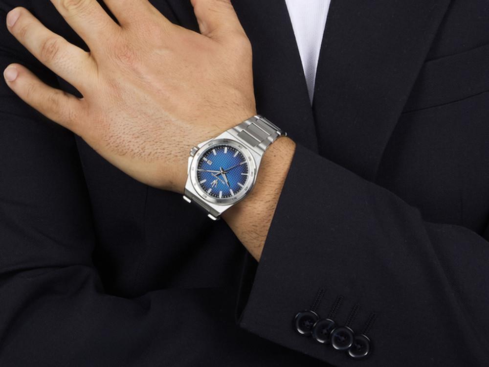 Montre à Quartz Maserati Velocitá Slim, Bleu, 40 mm, R8853153001