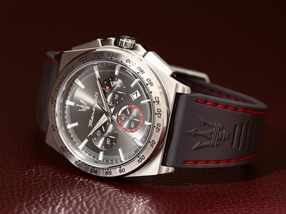 Montre à Quartz Maserati Velocitá, Gris, 43 mm, R8871606008