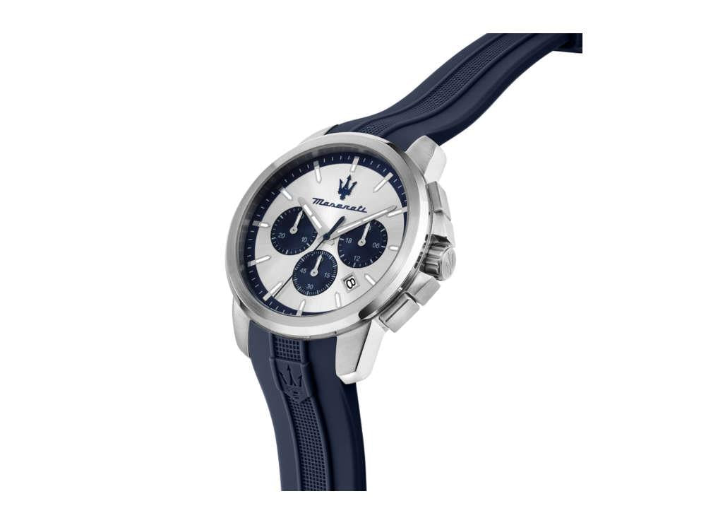 Montre à Quartz Maserati Successo, Argent, 42 mm, Verre minéral R8871621042