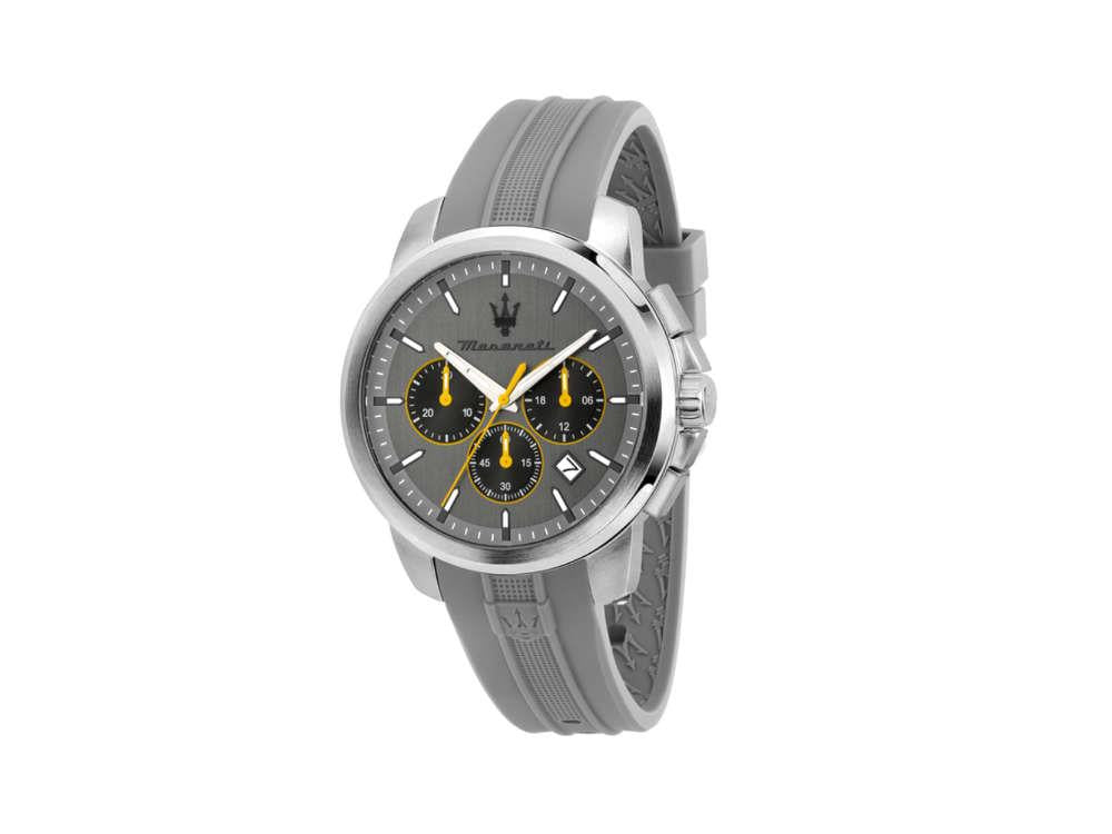 Montre à Quartz Maserati Successo, Gris, 42 mm, Verre minéral R8871621043