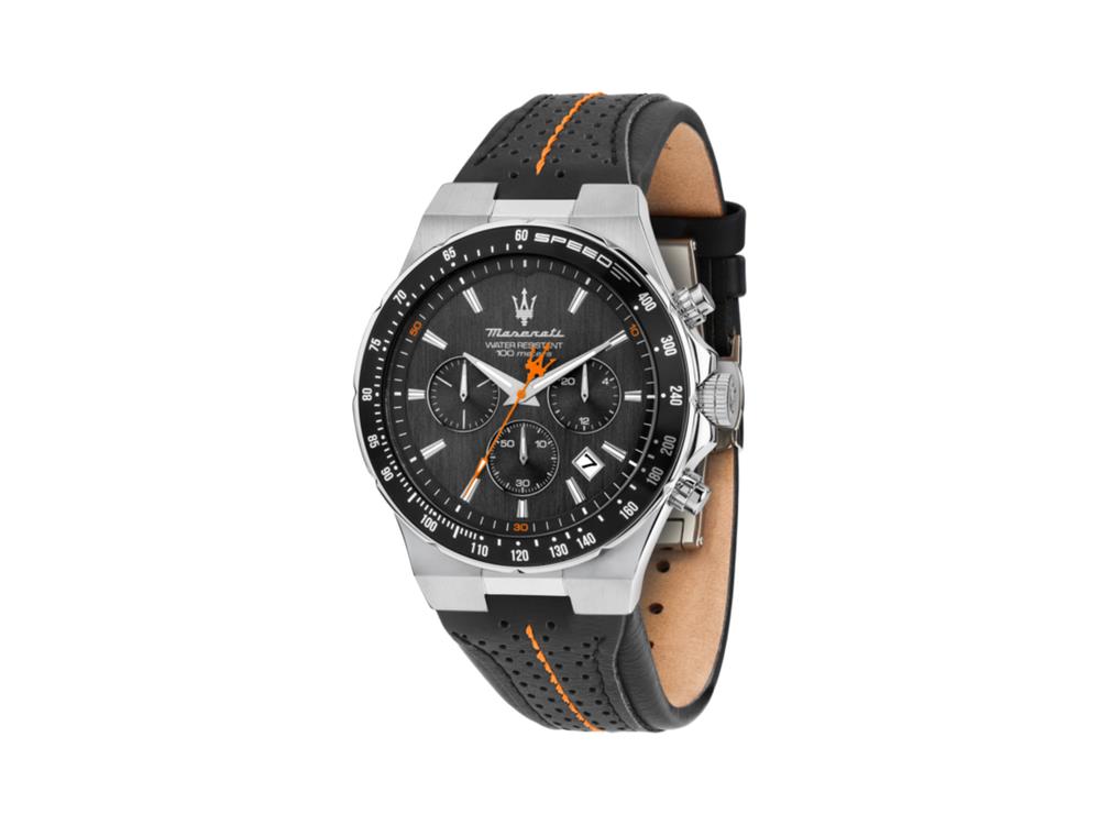 Montre à Quartz Maserati Sfida, Noir, 41 mm, Verre minéral, R8871640008