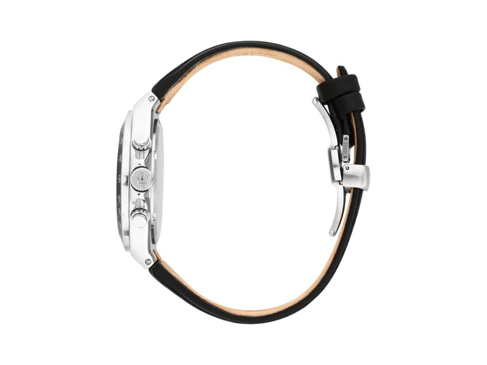 Montre à Quartz Maserati Sfida, Noir, 41 mm, Verre minéral, R8871640008