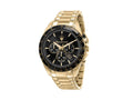 Montre à Quartz Maserati Traguardo, PVD Or, Noir, 45 mm, R8873612041
