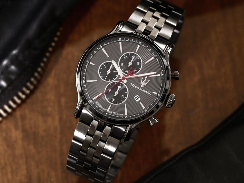 Montre à Quartz Maserati Epoca Slim, Noir, 40 mm, Verre minéral, R8873618036