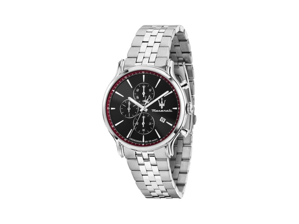 Montre à Quartz Maserati Epoca Slim, Noir, 40 mm, Verre minéral, R8873618037