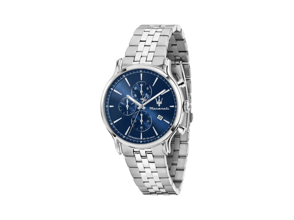 Montre à Quartz Maserati Epoca Slim, Bleu, 40 mm, Verre minéral, R8873618039
