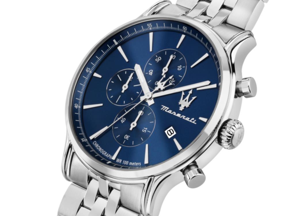 Montre à Quartz Maserati Epoca Slim, Bleu, 40 mm, Verre minéral, R8873618039