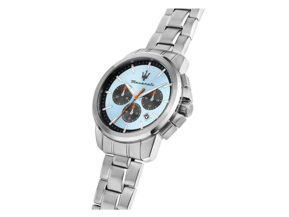 Montre à Quartz Maserati Successo, Bleu, 42 mm, Verre minéral R8873621044