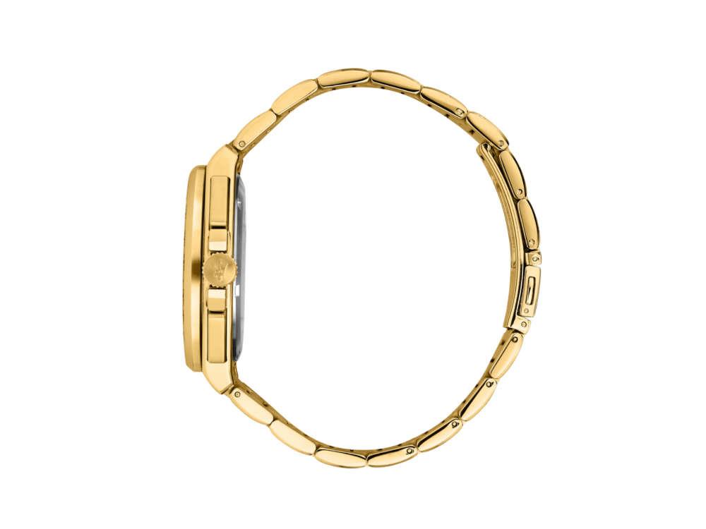 Montre à Quartz Maserati Velocitá, PVD Or, Bleu, 43 mm, R8873652002