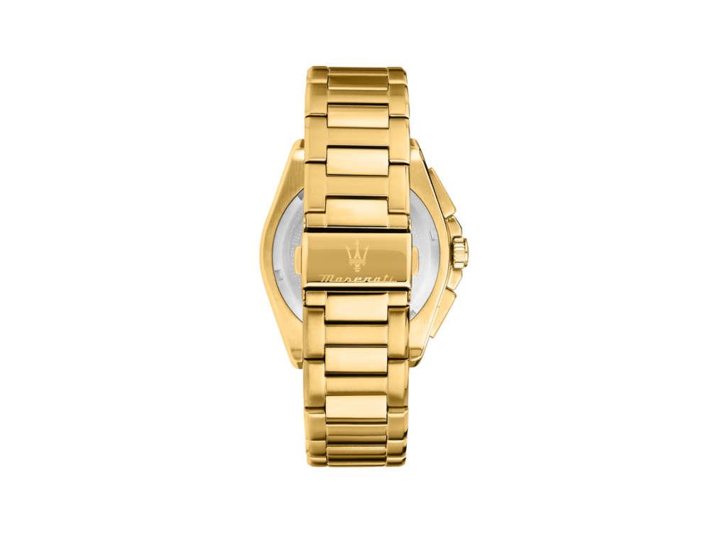 Montre à Quartz Maserati Velocitá, PVD Or, Bleu, 43 mm, R8873652002