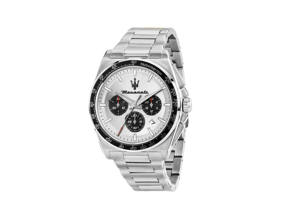 Montre à Quartz Maserati Velocitá, Argent, 43 mm, R8873652006