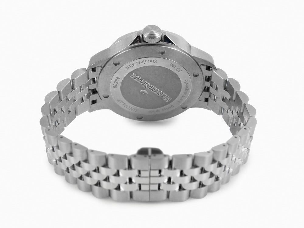 Montre Automatique Meistersinger Unomat, SW-400, 43 mm, Noir, UN902