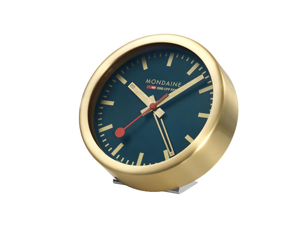 Montre à Quartz Mondaine Clocks, Aluminium, Bleu, 12.5 cm, A997.MCAL.46SBG