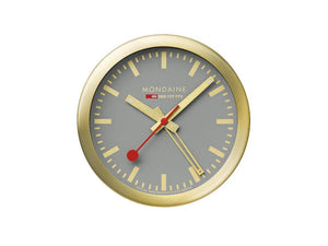 Montre à Quartz Mondaine Clocks, Aluminium, Gris, 12.5 cm, A997.MCAL.86SBG