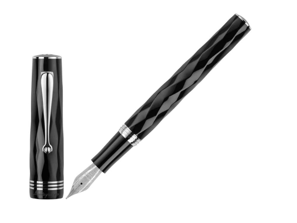 Stylo Plume Montegrappa Brenta, Noir, Or 14k, ISRBT-4C