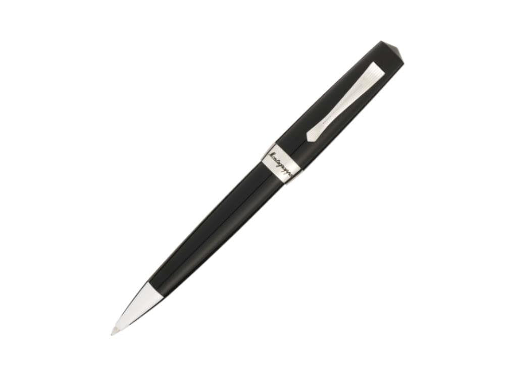 Stylo bille Montegrappa Elmo 02 Jet Black, Résine Noire, ISE2RBAC