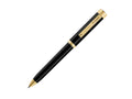 Stylo bille Montegrappa Zero, Résine Noire, Ornements d'or, ISZETBBY