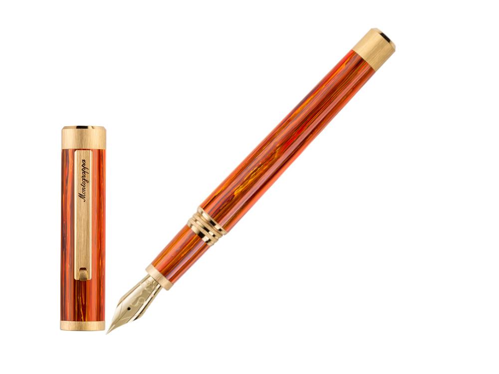 Stylo Plume Montegrappa Zero Zodiac Leo, 14k, Ed. Limitée, ISZEZ-4Y-O2