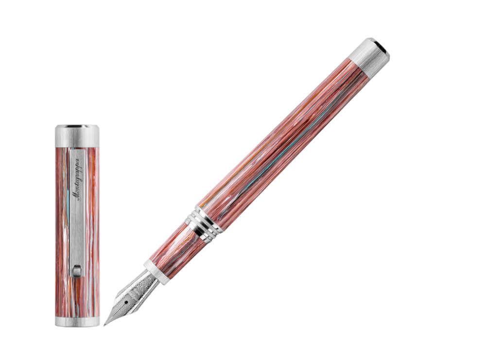 Stylo Plume Montegrappa Zero Zodiac Pisces, Acier, ISZEZ-IP-S2