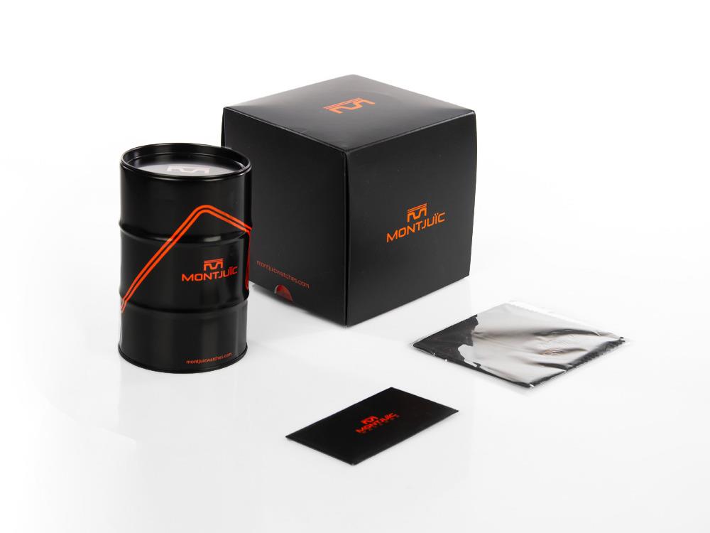 Montre à Quartz Montjuic Speed Chronograph, Acier, Bleu, 45 mm, MJ2.0303.S