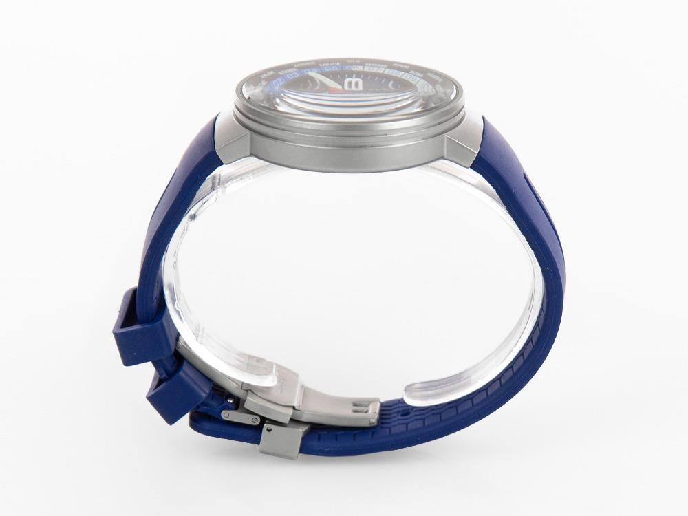 Montre à Quartz Montjuic Speed GMT, Acier Inoxydable, Noir, 43 mm, MJ3.0404.S