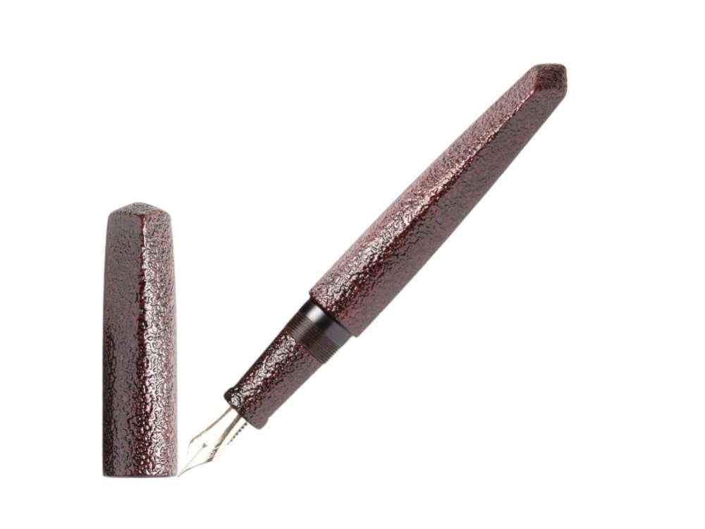 Stylo Plume Nakaya Dorsal Fin Ver.2 Kuro-Tame Ishime, Marron