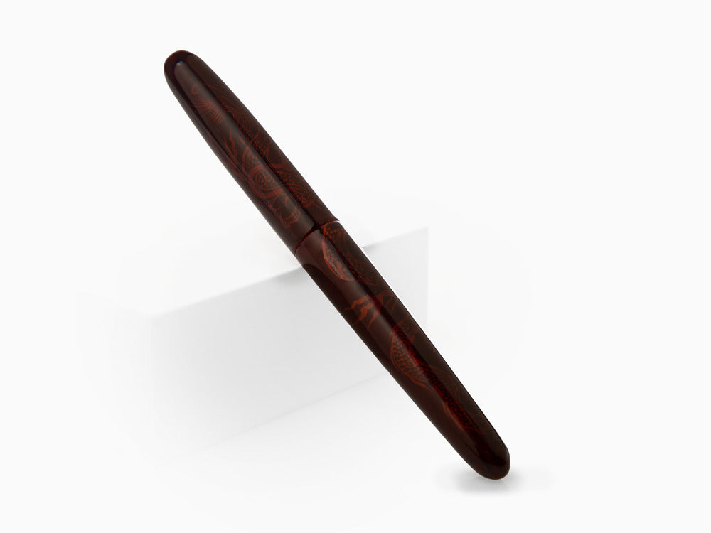 Stylo Plume Nakaya Makie, Aka-Tamenuri, Portable, Ebonite