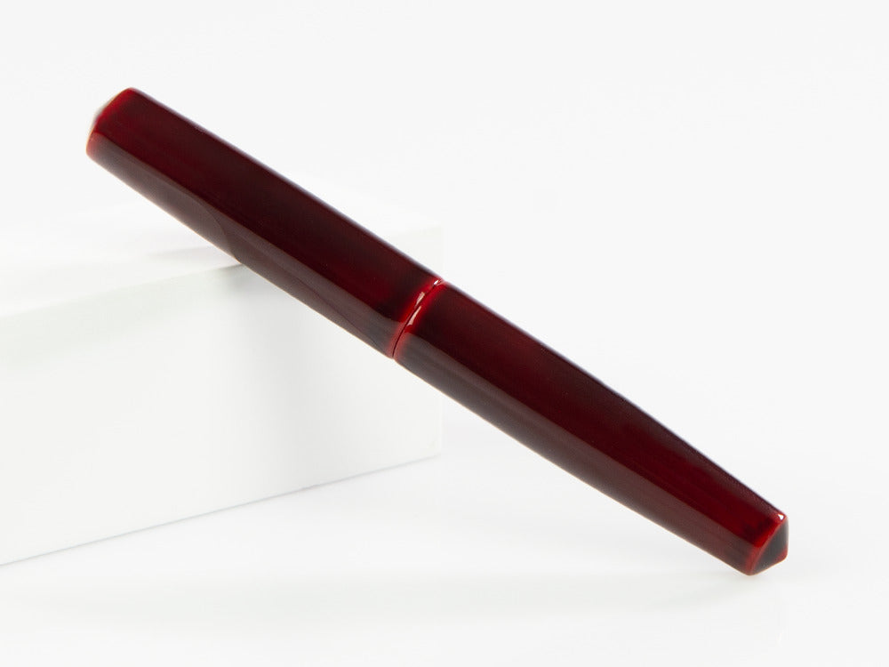 Stylo Plume Nakaya Cigar Piccolo, Aka-Tamenuri, Ebonite, Or 14k rodhium