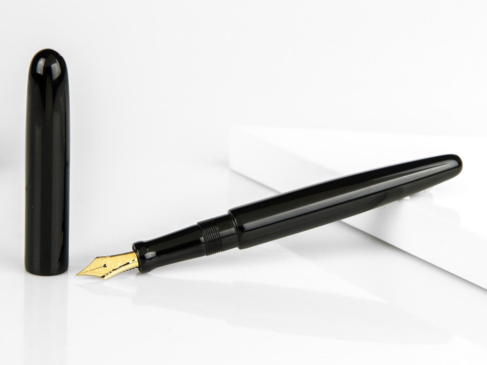 Stylo Plume Nakaya Cigar Kuro-Roiro Long, Noir, Ebonite