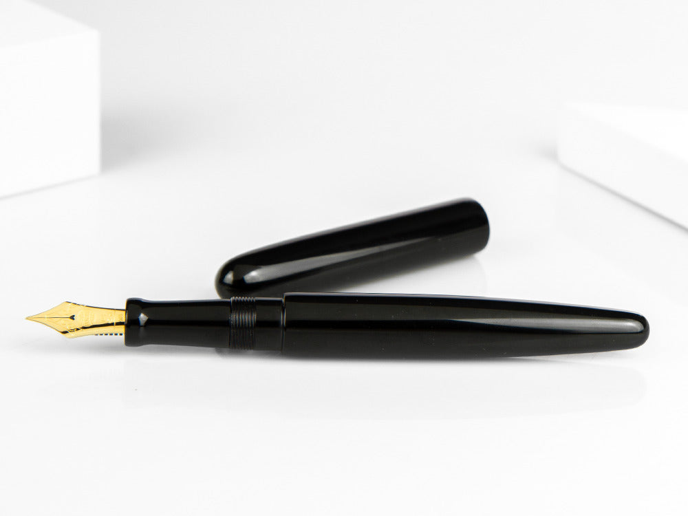 Stylo Plume Nakaya Cigar Kuro-Roiro Long, Noir, Ebonite