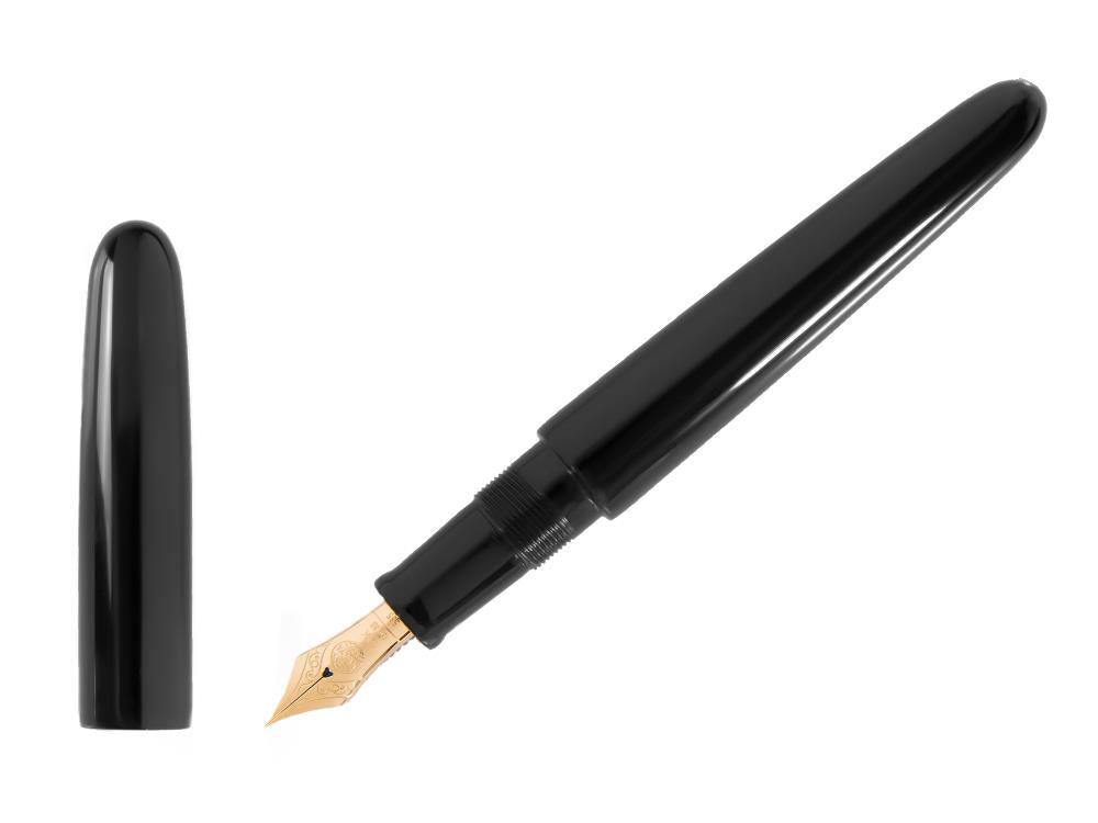 Stylo Plume Nakaya Cigar Kuro-Roiro Portable, Noir, Ebonite