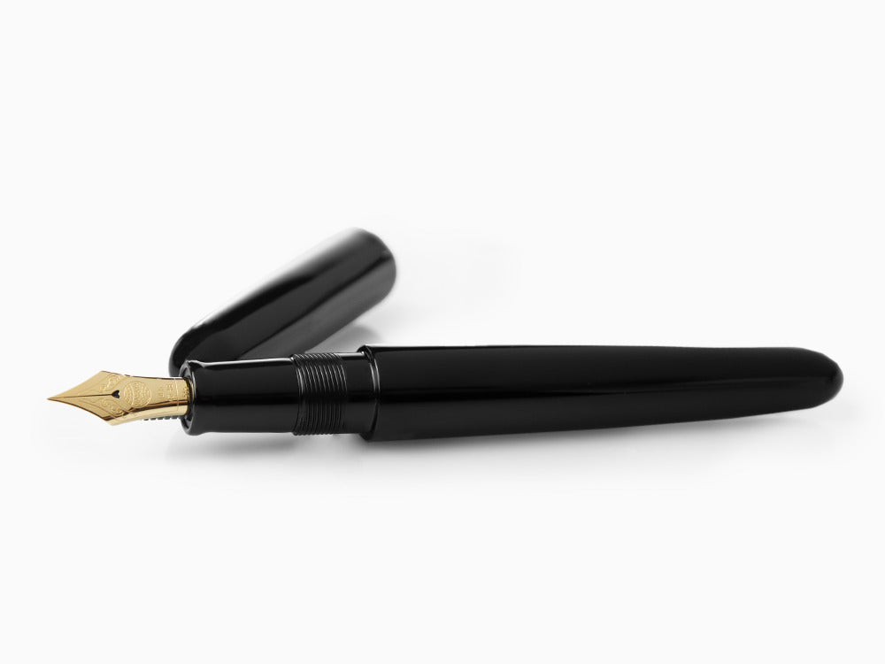 Stylo Plume Nakaya Cigar Kuro-Roiro Portable, Noir, Ebonite