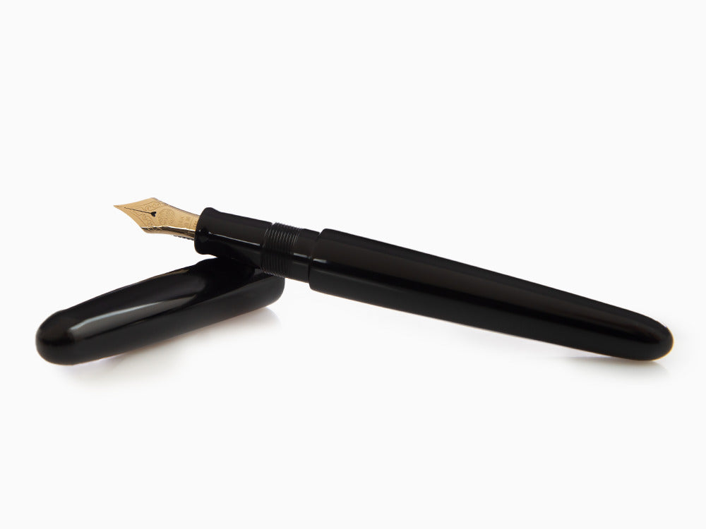 Stylo Plume Nakaya Cigar Kuro-Roiro Portable, Noir, Ebonite