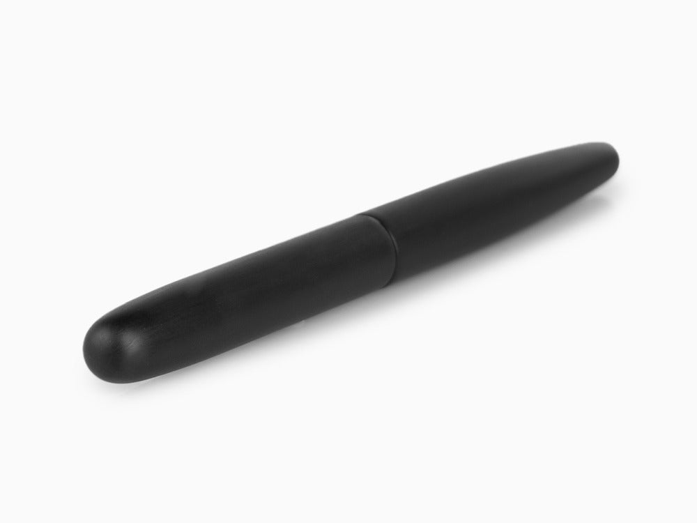 Stylo Plume Nakaya Cigar Long, Black Hairline, Ebonite,Ruthénium