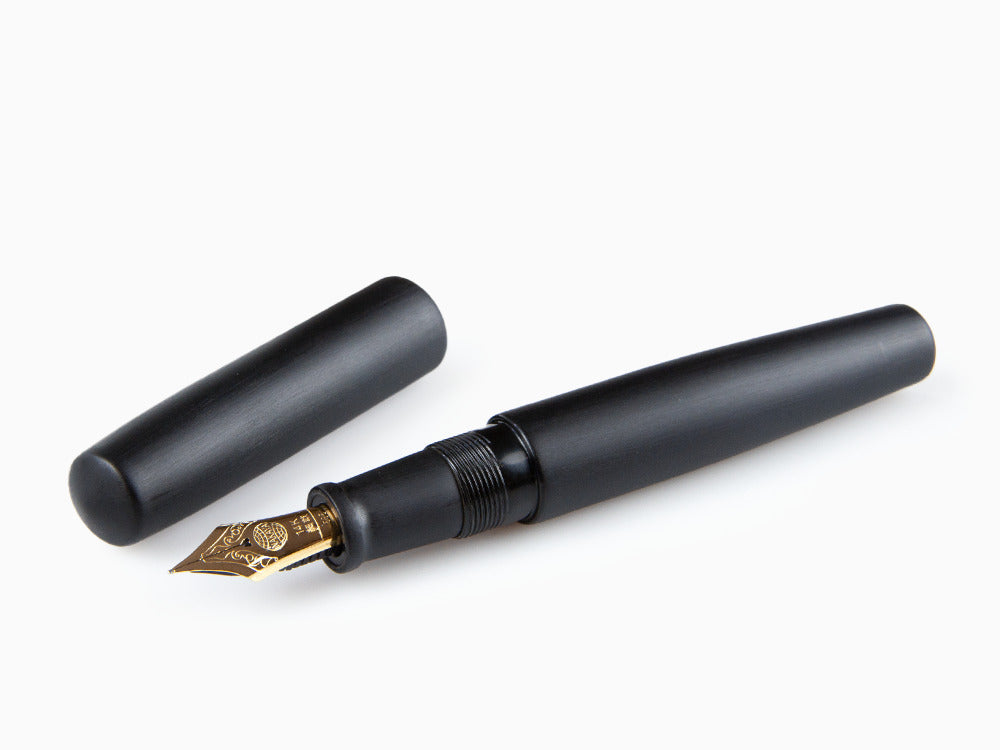 Stylo Plume Nakaya Cigar Piccolo Hairline, Noir, Ébonite