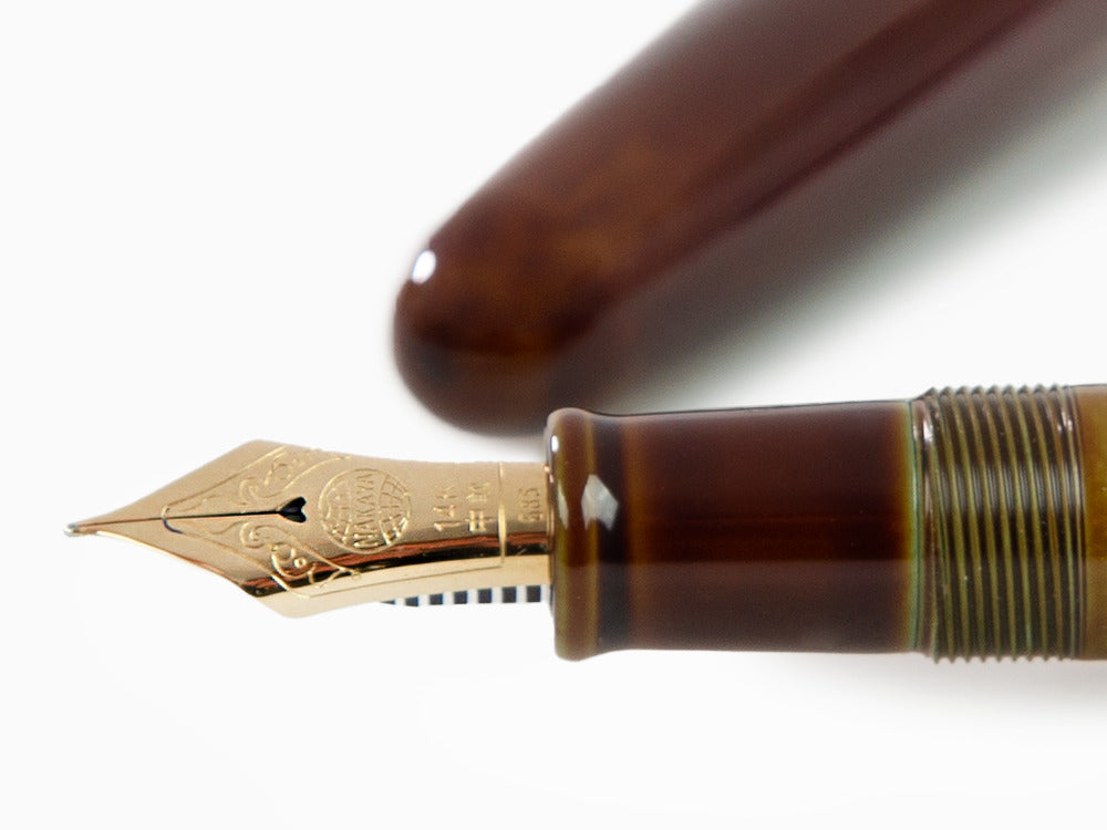 Stylo Plume Nakaya Cigar Heki-Tamenuri, Portable, Ebonite