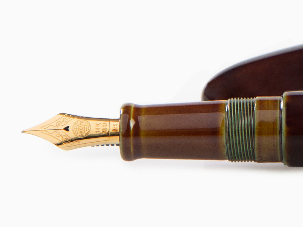 Stylo Plume Nakaya Cigar Portable, Heki-Tamenuri, Laque Urushi, 17mm