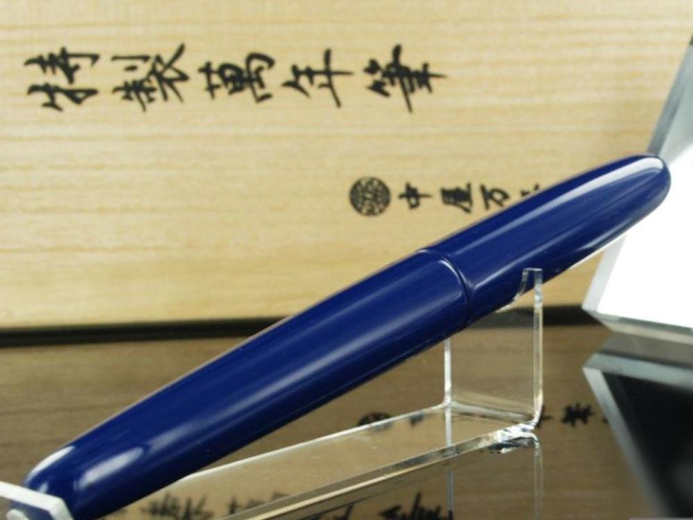 Stylo Plume Nakaya Cigar Portable, Kikyo, Urushi sur ébonite, Rhodium