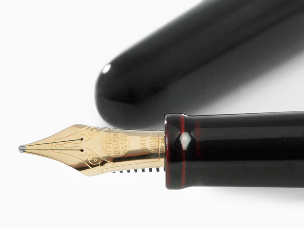 Stylo Plume Nakaya Cigar Long, Kuro-Tamenuri, Ebonite, Music