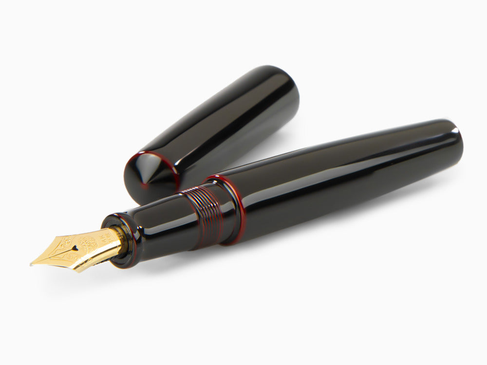 Stylo Plume Nakaya Cigar Piccolo, Kuro-Tamenuri, Ebonite