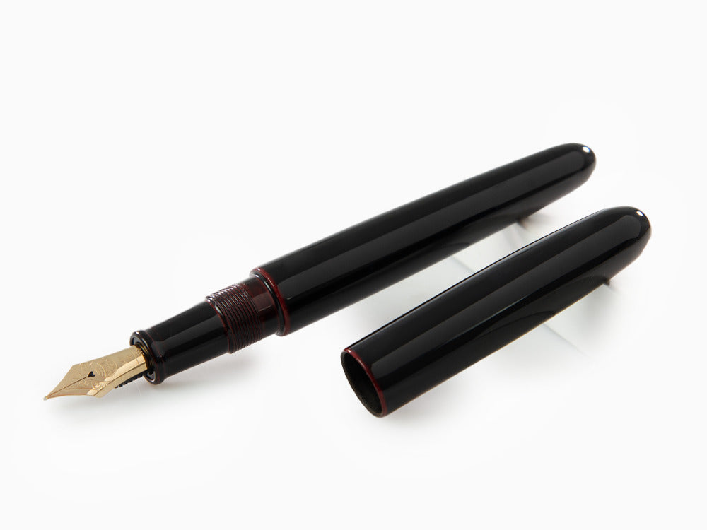 Stylo Plume Nakaya Cigar Portable Kuro-Tamenuri, Ebonite, Laque Urushi