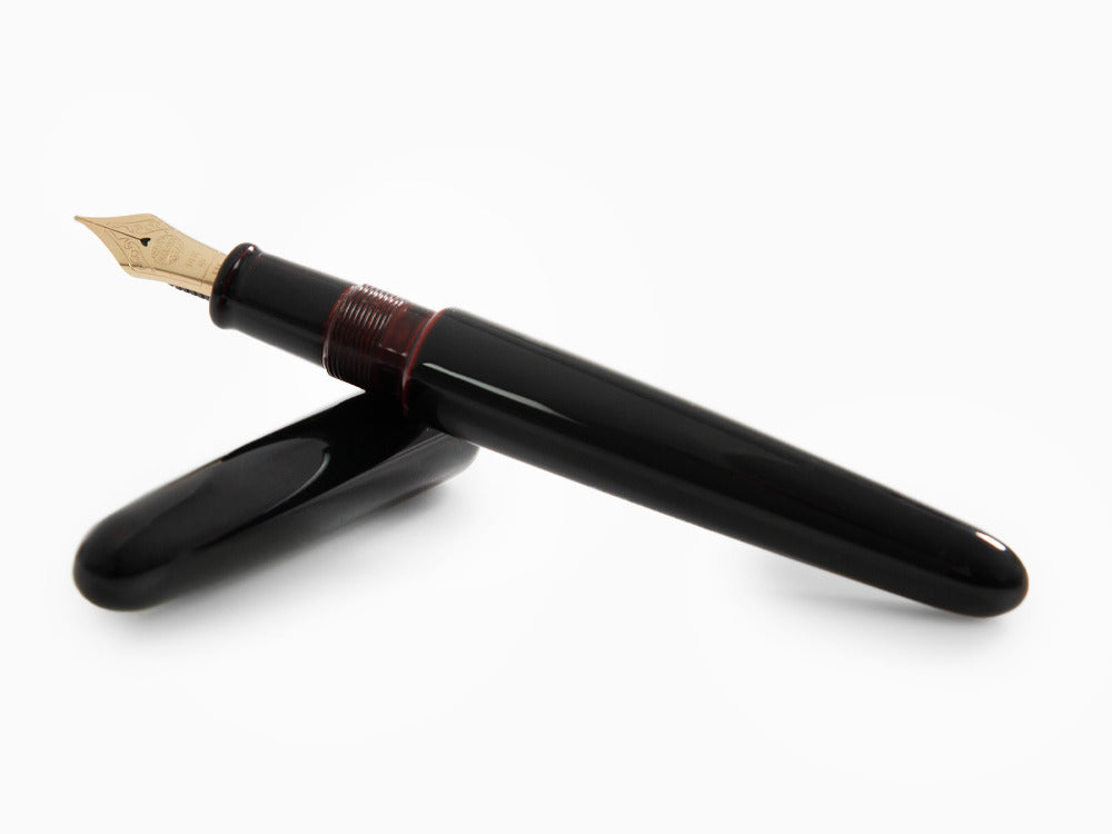 Stylo Plume Nakaya Cigar Portable Kuro-Tamenuri, Ebonite, Laque Urushi
