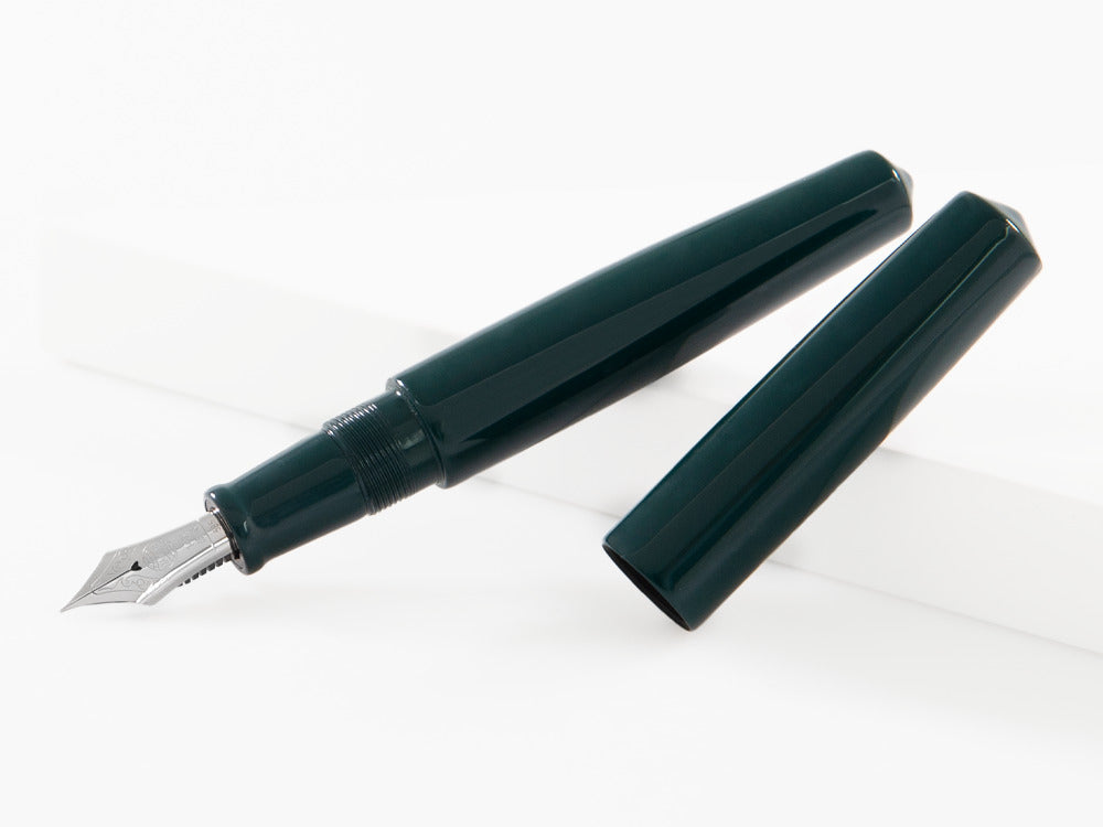 Stylo Plume Nakaya Cigar Piccolo, Midori, Ebonite, rodhium