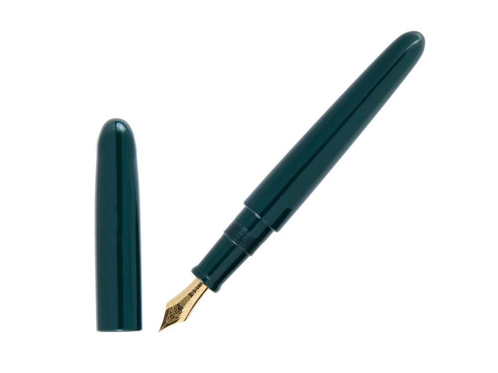 Stylo Plume Nakaya Cigar Portable Midori, Ebonite, Laque Urushi