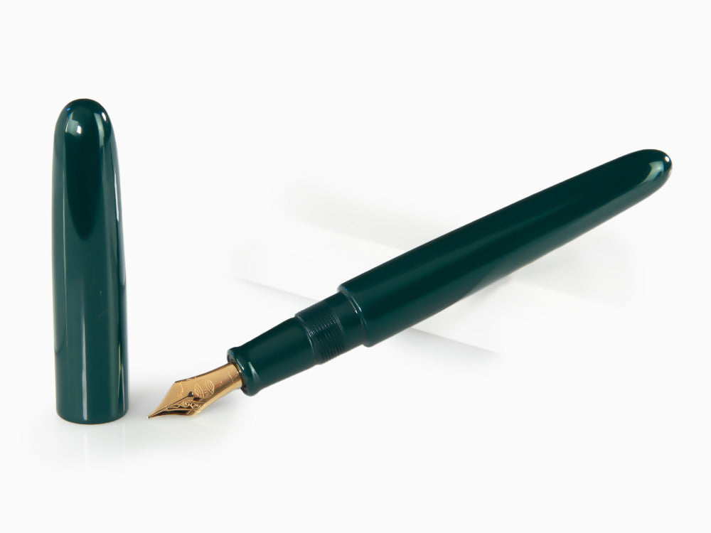 Stylo Plume Nakaya Cigar Portable Midori, Ebonite, Laque Urushi