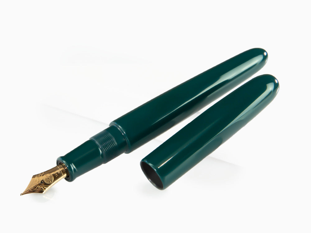 Stylo Plume Nakaya Cigar Portable Midori, Ebonite, Laque Urushi