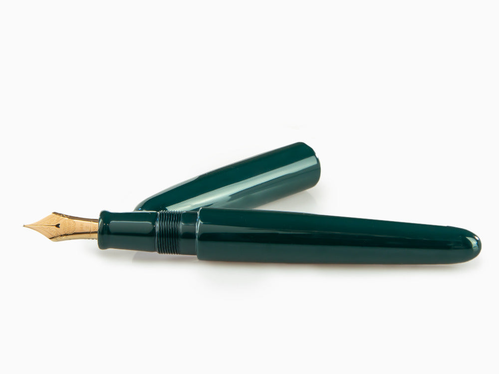 Stylo Plume Nakaya Cigar Portable Midori, Ebonite, Laque Urushi
