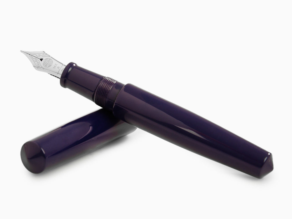 Stylo Plume Nakaya Cigar 160mm., Shobu, Laque urushi Rodhium