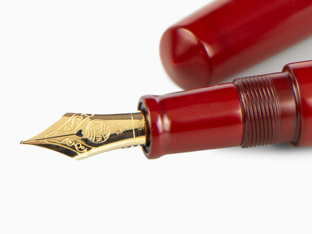 Stylo Plume Nakaya Cigar Piccolo, Shu-nurippanashi, Or 14k