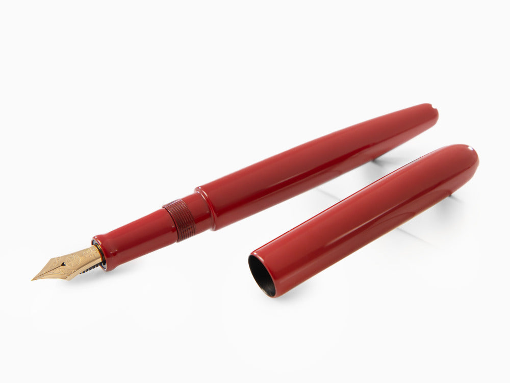 Stylo Plume Nakaya Cigar Long, Shu, Ebonite, Ebonite, Or 14k